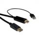 ROLINE 11.04.5992 :: HDMI към DisplayPort v1.2 кабел, активен, M/М, 2 м