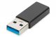 ASSMANN AK-300524-000-S :: Aдаптер, USB A към Type-C, M/F, 3A, 5GB