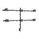 SBOX LCD-352/6-2 :: Стойка за плот, до 42kg, за 6x LCD 17-32“, черна