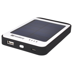 SANDBERG SNB-420-15 :: 6000 mAh Solar Power Bank - резервно захранване за преносими устройства