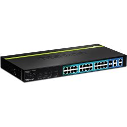 TRENDnet TPE-224WS :: 24-Port 10/100 Mbps Web Smart PoE+ Switch