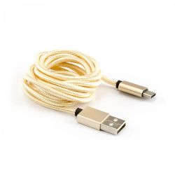 SBOX USB-TYPEC-15G :: USB 2.0 кабел, Type A - Type C, M/M, 1.5 м, Златист