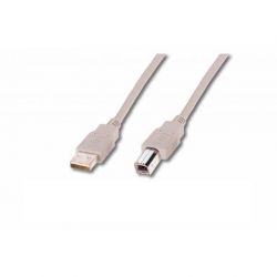 ASSMANN AK-300102-010-S :: USB 2.0 кабел, Type A - B, 1.0 м