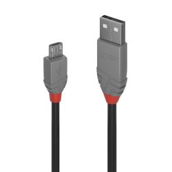 LINDY 36732 :: Kабел USB 2.0 Type A към Micro-B, M-M, Anthra Line 1m