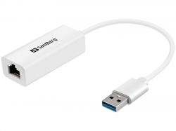 SANDBERG SNB-133-90 :: USB 3.0 мрежова карта Sandberg Gigabit 10/100/1000 Mbps