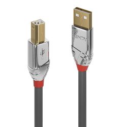 LINDY LNY-36641 :: USB 2.0 кабел, 1x Type A, 1x Type B, Cromo Line, 1 м