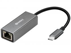 SANDBERG SNB-136-04 :: Мрежов адаптер USB-C към Gigabit LAN