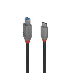 LINDY LNY-36666 :: USB 3.2 кабел, Anthra Line, Type C - B, M/M, 1 м