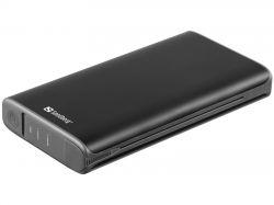 SANDBERG SNB-420-56 :: Solar 4-Panel Powerbank 25000 mAh, резервно захранване за преносими устройства