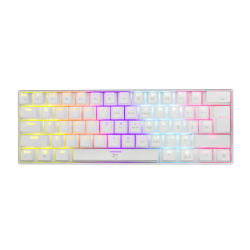 WHITE SHARK SHINOBI-W-US-BR :: MECHANICAL KEYBOARD GK-2022 SHINOBI WHITE, Brown Keys