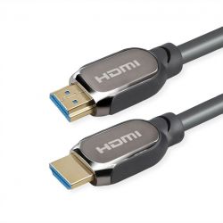 ROLINE 11.04.6010 :: ATC HDMI 8K (7680 x 4320) Ultra HD Cable + Ethernet, M/M, black, 1 m