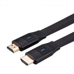 Value 11.99.5908 Кабел HDMI 8K (7680x4320) UltraHD, Flat, плосък, M/M, черен, 3 м