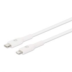 MANHATTAN 394529 :: Kабел USB Type-C към 8-Pin Lightning за iPhone, iPad и iPod, 2м, бял