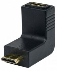 MANHATTAN 353458 :: Адаптер mini HDMI C/F към mini HDMI C/M, 90° извит