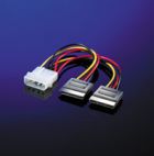 ROLINE 11.03.1050 :: SATA захранващ кабел 2x SATA - 5.25" Molex