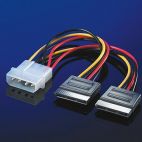 ROLINE 11.03.1050 :: SATA захранващ кабел 2x SATA - 5.25" Molex