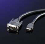 ROLINE 11.04.5522 :: DVI към HDMI кабел, DVI M - HDMI M, 2.0 м