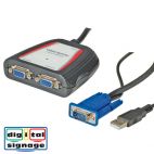 VALUE 14.99.3523 :: Portable VGA Video Splitter, 2-way, 250 MHz