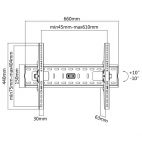 VALUE 17.99.1218 :: Стойка за стена за LCD/Plasma, с наклон, товар 75 кг