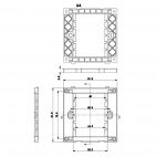 VALUE 25.99.8200 :: Faceplate за модулна AV розетка, 86x86мм, Бял