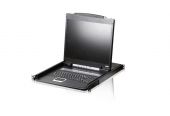 ATEN CL1000N :: 19" LCD KVM конзола, single rail, 1U