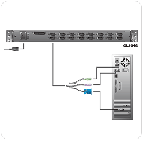 ATEN CL1008M :: 8-port Slideaway™ LCD KVM превключвател с 17" LCD console, 1280x1024