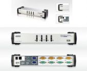 ATEN CS1744 :: Dual-View KVMP превключвател, 4x 1, USB