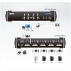 ATEN CS1764A :: USB 2.0 DVI KVMP™ Switch, 4x 1, USB, DVI