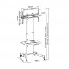 SBOX FS-400 :: MOBILE FLOOR STAND 