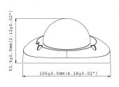 GEOVISION GV-MFD1501-0F :: IP камера, 1.3 Mpix, Super Low Lux, WDR, Mini Fixed Dome, 3 мм обектив, H.264, PoE, USB