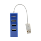 SBOX H-204BL :: USB 2.0 хъб, 4 порта, син