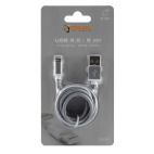 SBOX IPH7-GR :: Кабел за данни USB към Lightning, 1.5 м, сив