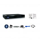 KGUARD KG-AR1621 :: 16-канален мрежов DVR рекордер, Aurora, H.264, HDMI/VGA/BNC изходи, 2 канала звук, eSATA