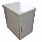 MIRSAN MR.IP66PTSY609020U.03 :: IP66 outdoor шкаф, 19", 670 x 985 x 960 мм / 20U, D=900 мм, двойни стени - 1.5мм, с 4 вентилатора, бял