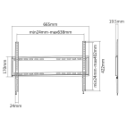 SBOX PLB-2264F :: Универсална стенна стойка за дисплеи 37-70 ", до 35 кг, фиксирана