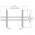 SBOX PLB-2546T :: Универсална стенна стойка за дисплеи 37-70 ", до 35 кг, с наклон