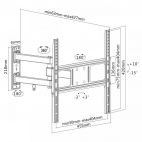 SBOX PLB-3644 :: Стенна стойка за LCD/LED дисплеи, 32-55", до 35 кг