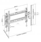 SBOX PLB-6546T :: Стенна стойка за извити LCD/LED дисплеи, 37”- 80”, до 70 кг