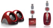 SWEEX SP932 :: Notebook Speakers BOX Rosy Red