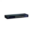 TRENDnet TEG-424WS :: 24-Port 10/100Mbps Web Smart Switch w/ 4 Gigabit Ports and 2 Mini-GBIC Slots