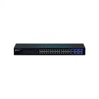 TRENDnet TEG-424WS :: 24-Port 10/100Mbps Web Smart Switch w/ 4 Gigabit Ports and 2 Mini-GBIC Slots