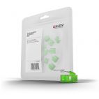 LINDY 40473 :: Допълнителни RJ-45 порт блокери за заключваща система Lindy, Зелени, 20 бр.