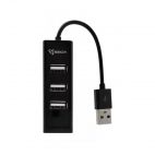 SBOX H-204 :: USB 2.0 хъб, 4 порта, черен