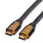 ROLINE 11.04.5801:: Ultra HD 4К PREMIUM HDMI кабел + Ethernet, M/M, 1 м