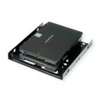 ROLINE 16.01.3008 :: Монтажен адаптер за 2 x 2.5" HDD/SSD към 3.5", метален