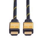 ROLINE 11.04.5501 :: GOLD HDMI High Speed кабел + Ethernet, M/M, 1.0 м