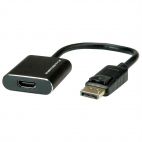 ROLINE 12.03.3164 :: DisplayPort-HDMI адаптер, 4K@60Hz, DP v1.4, DP M - HDMI F