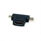 VALUE 12.99.3166 :: HDMI T-Adapter, HDMI - HDMI Mini + HDMI Micro