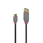 LINDY LNY-36888 :: USB 2.0 кабел, Anthra Line, Type C-A, M/M, 3.0 м