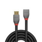 LINDY LNY-36477 :: HDMI 2.0 кабел, Anthra Line, 4K, 60Hz, A-A, M/F, удължителен, 2.0 м